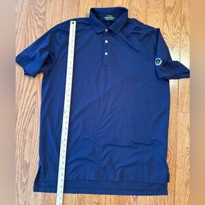 Polo Golf Ralph Lauren Performance Shirt Large Blue Coast Guard Logo Embroidery